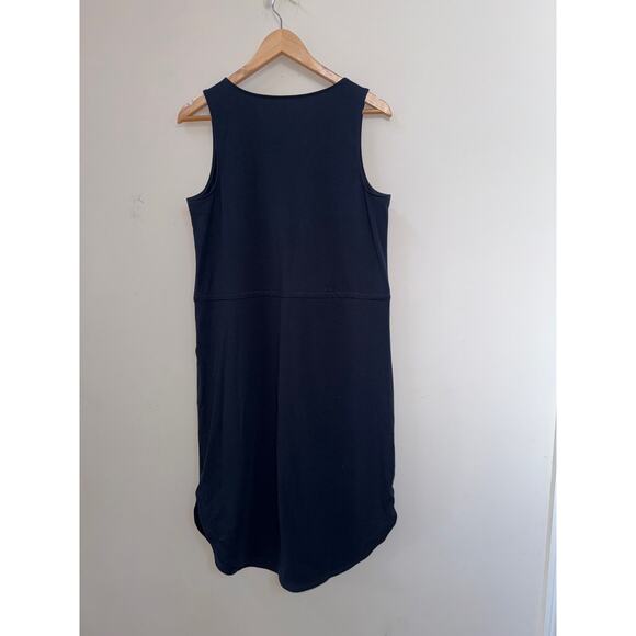 Garnet Hill Recycled Easy Knit Tank Dress Navy Blue Coastal Nautical Beach Small - Picture 8 of 8